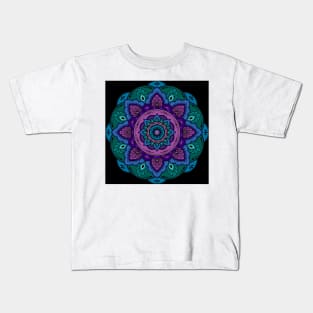 Floral Mandalas 210 (Style:5) Kids T-Shirt